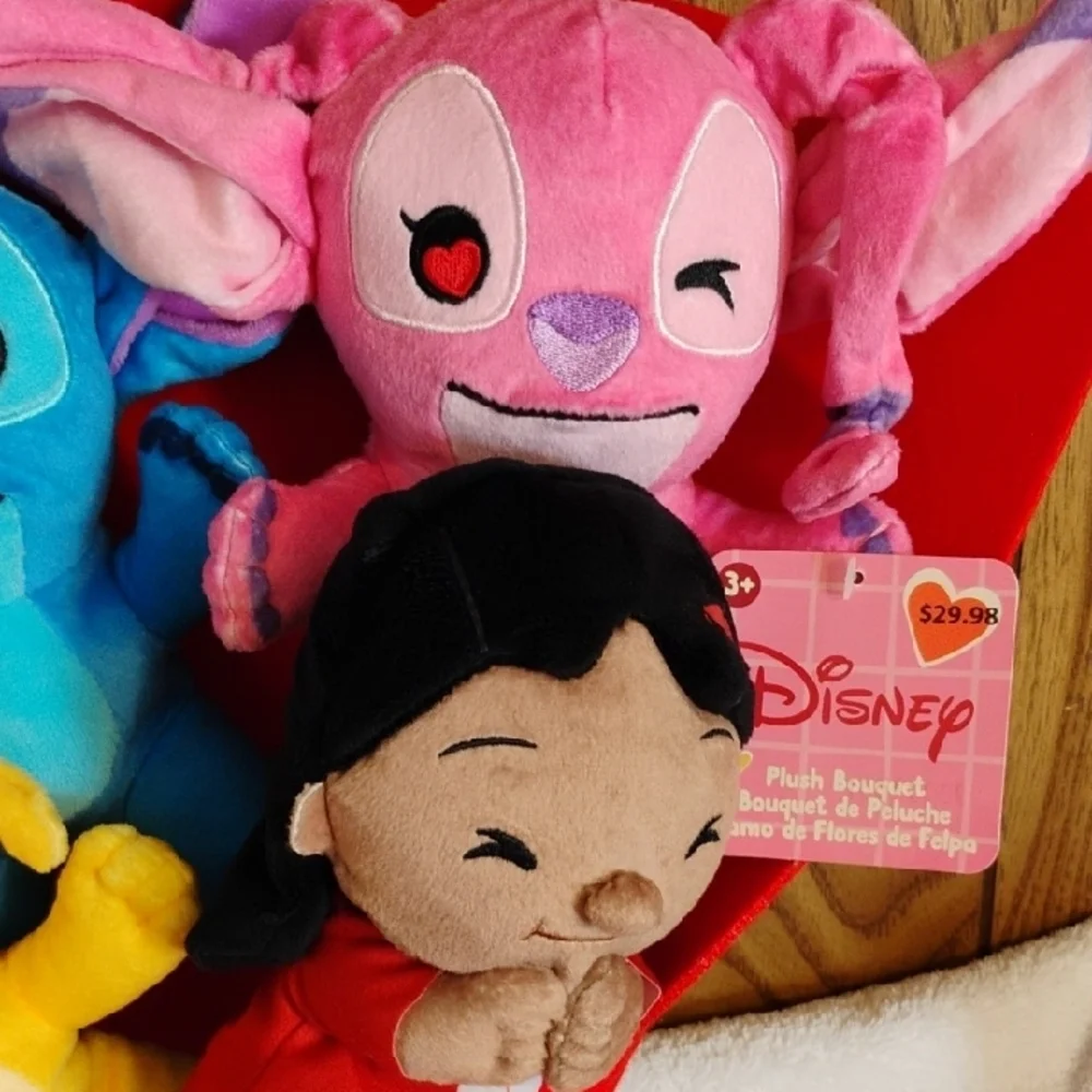 Disney Plush Bouquet with Stitch and Friends - Red, Blue, Pink, Yellow - Picture 4 of 4